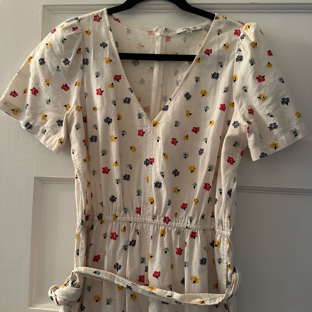 Madewell Floral Print Jumpsuit